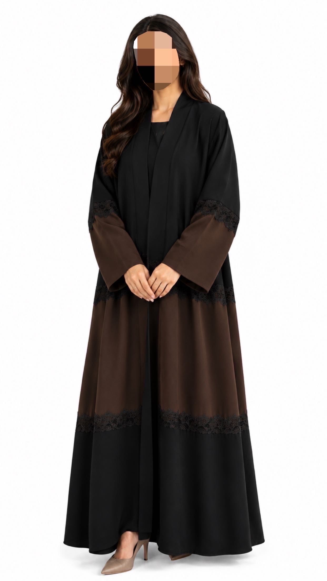 عباية دانتيل موكا A23
