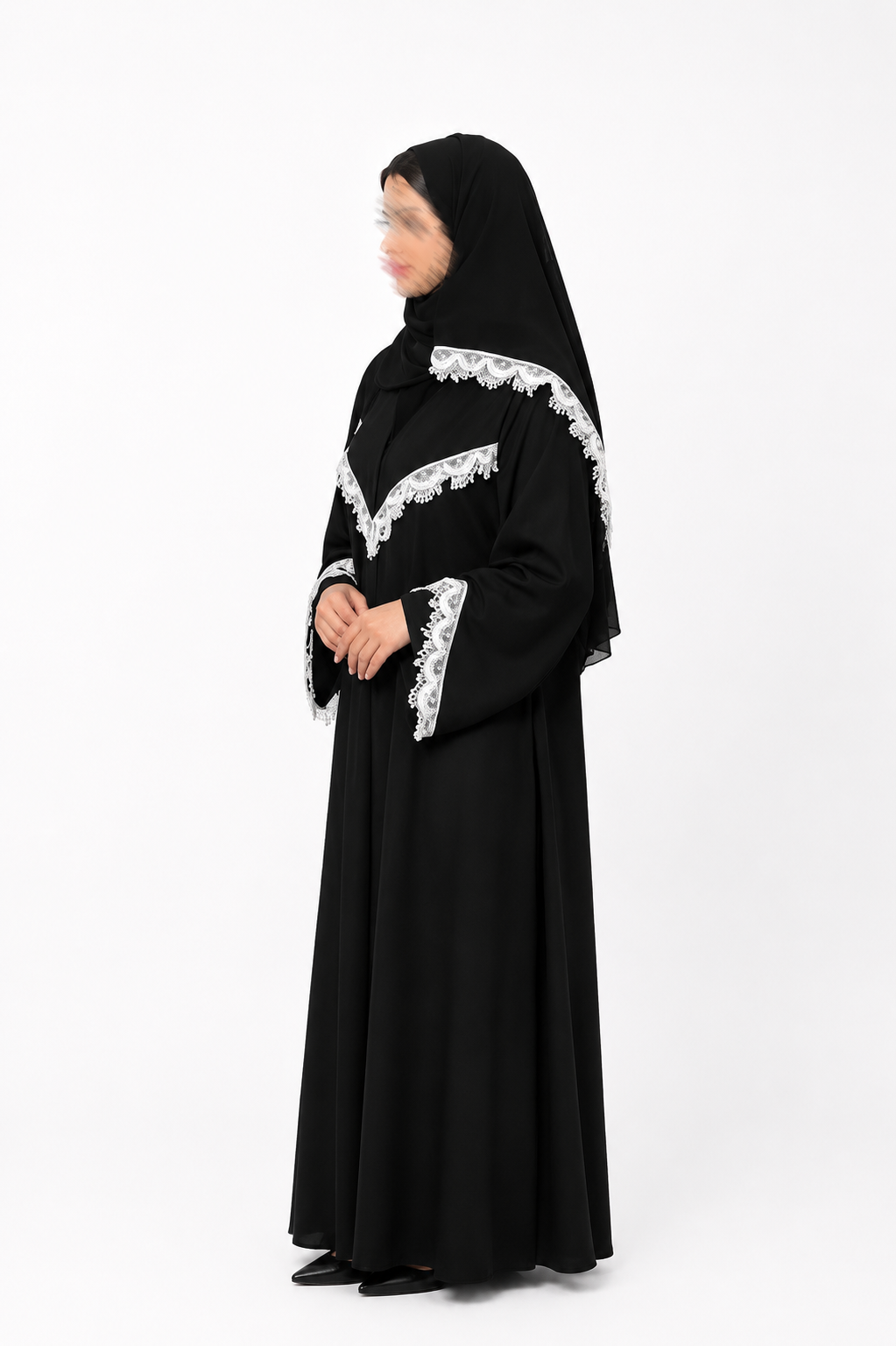 عباية سمو اسود وابيضs12
